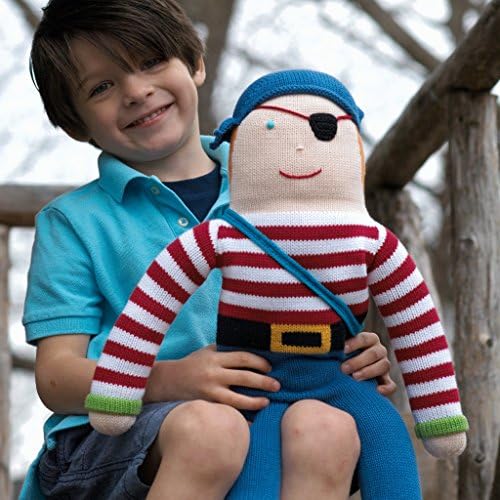 ZUBELS Baby Boys Pirate Rattle Toy 7-Inch