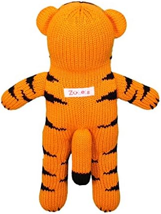 ZUBELS Baby Kai The Tiger Plush Rattle 7-Inch
