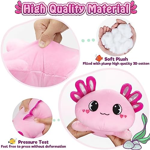 Officygnet 13 Inch Axolotl Plush Pillow