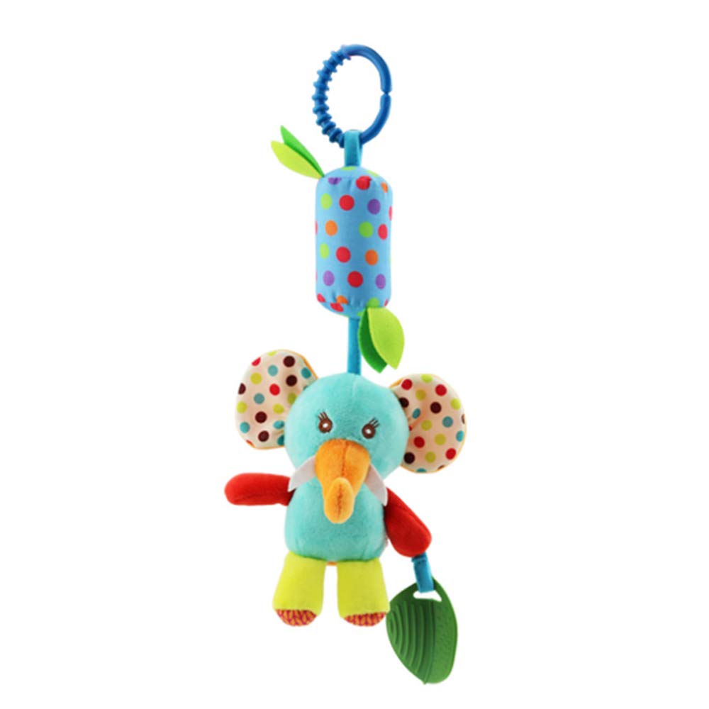 Joyshare 4PCS Baby Hanging Rattle Toy with Crinkle Sound