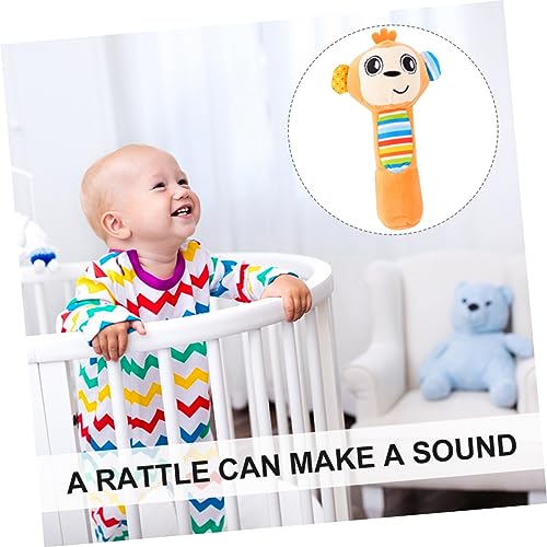 Milisten Plush Animal Rattle with Orange Fabric