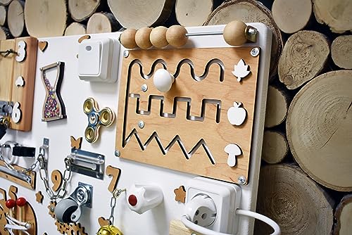 Handmade Toddler Busy Board - Sensory Development Toy