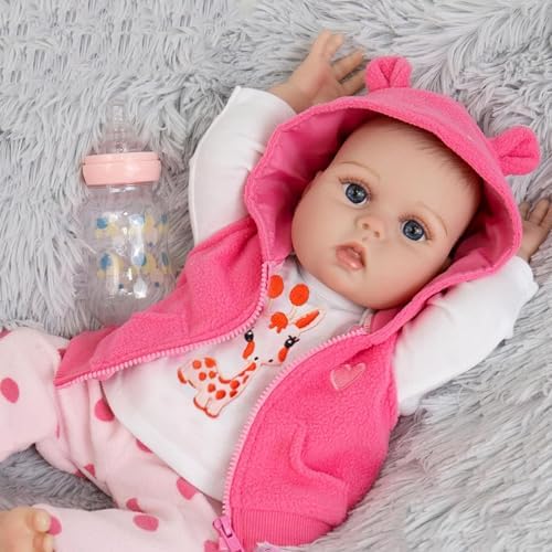 HEHUZY 22 Inch Realistic Reborn Baby Doll Girl