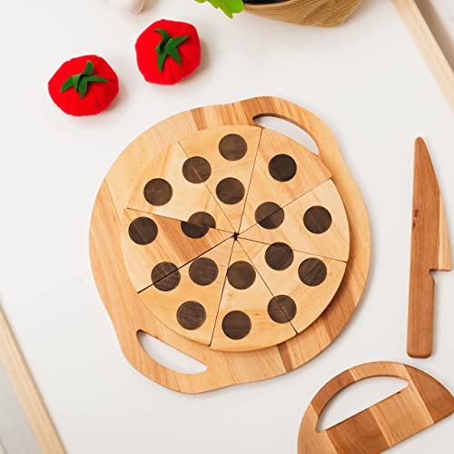 Enjoy The Wood Pizza Kitchen Toy Wooden Pretend Play Set
