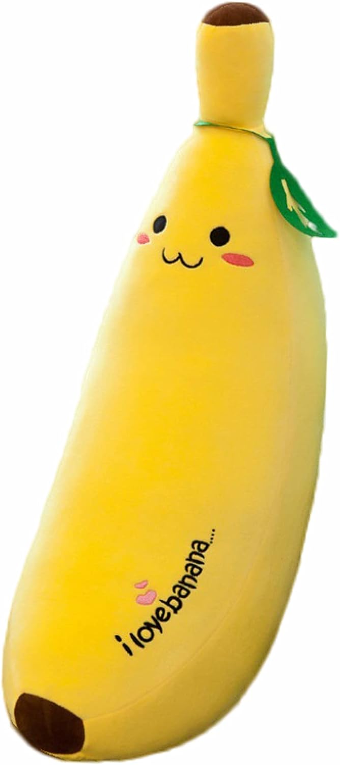 Banana Plush Pillow Stuffed Plushie for Kids 137 Inch