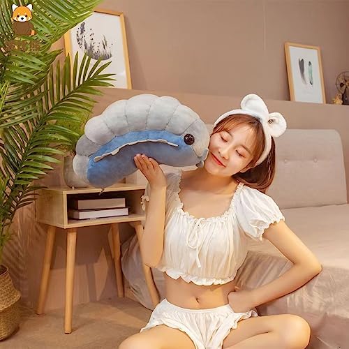 Lifelike Insect Plush Toy 12 Inch Gray