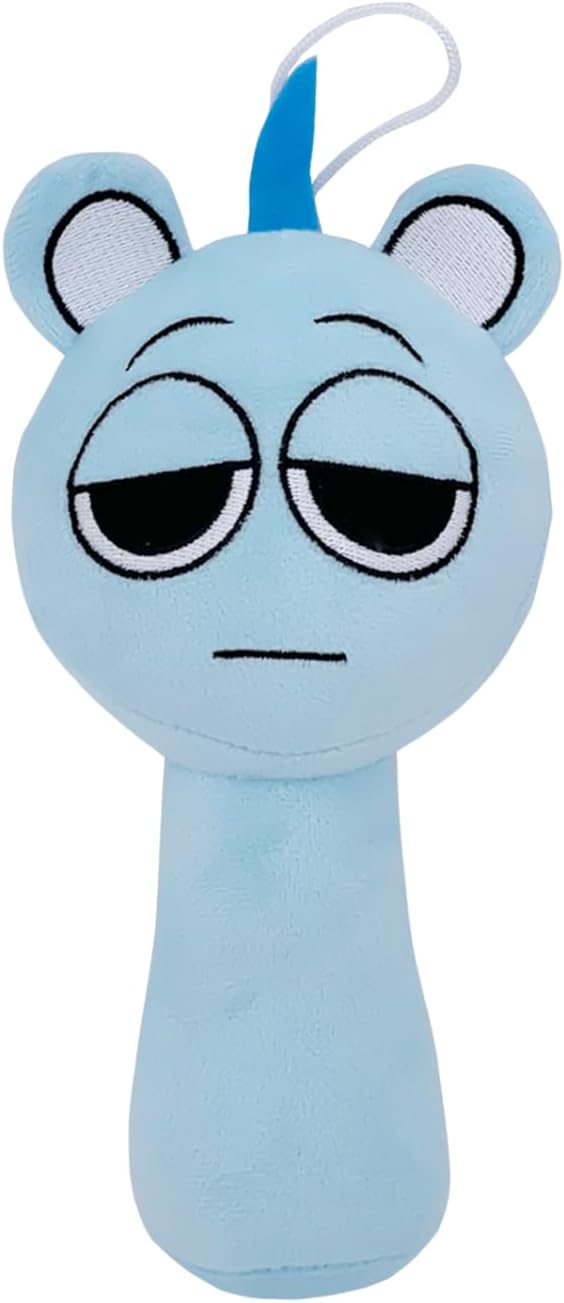 Super JAKES Sprunki Plush Toy - Light Blue 1