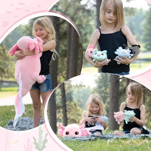 MaoGoLan Glow Axolotl Plush Pillow 5Pcs Set