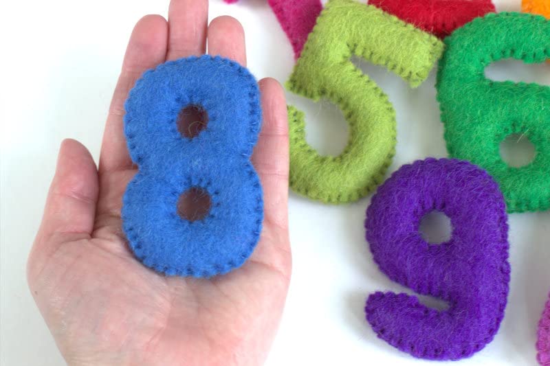 Matthew Mae Monthly Milestone Felt Number Set 0-9 1