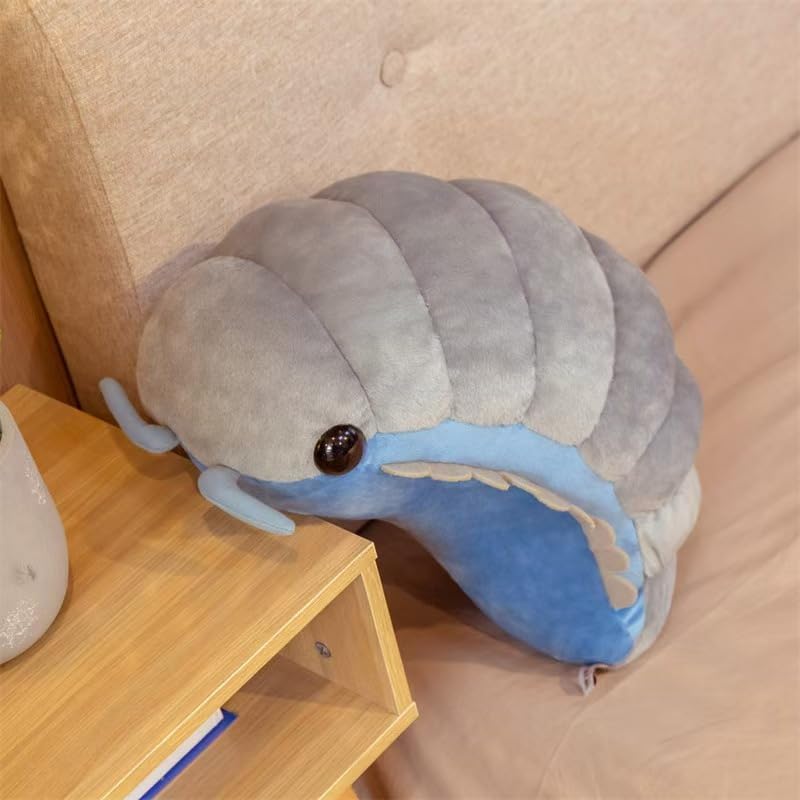Lifelike Insect Plush Toy 12 Inch Gray