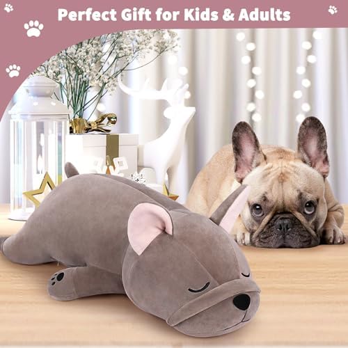 Auspicious Beginning 30 Inch Giant French Bulldog Plush Stuffed Animal