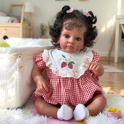 23 Inch Reborn Baby Dark Skin Tutti Doll
