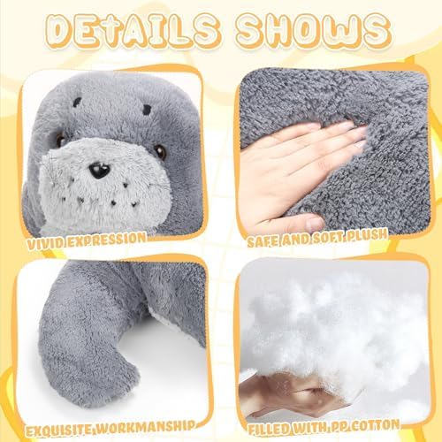 39 Inch Giant Seal Plush Stuffed Animal Cuddle Toy