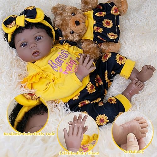 EKOKIZ Realistic 22-Inch Baby Doll with Accessories