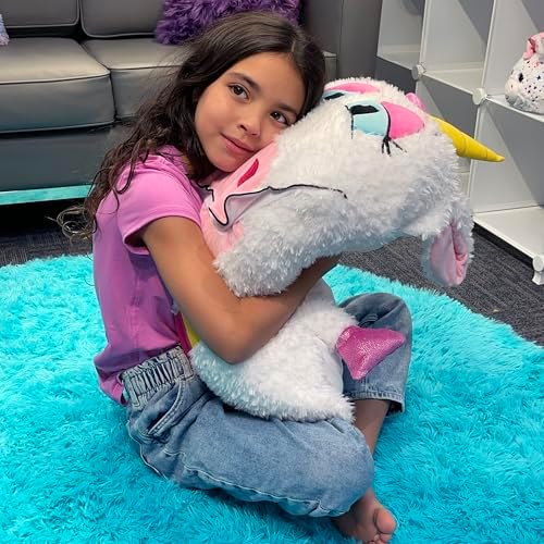 Shamzees Unicorn Plush Pillow Cover for Kids