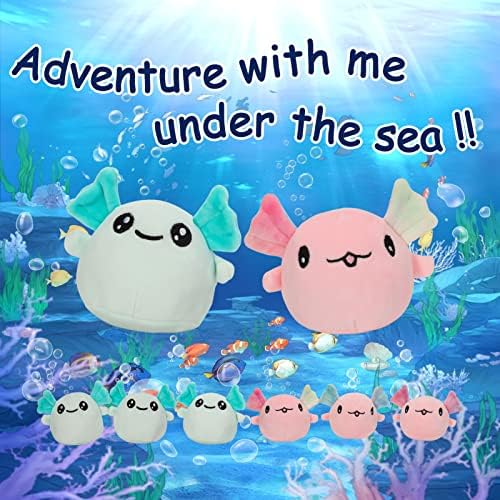 NUKBIL Axolotl Plush Pillow 6pcs Pink