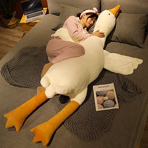 FANGYU Goose Plush Pillow Toy Big White Swan for Everyone