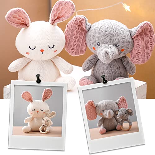 Samonyed Handmade Wooden Baby Elephant Rattle