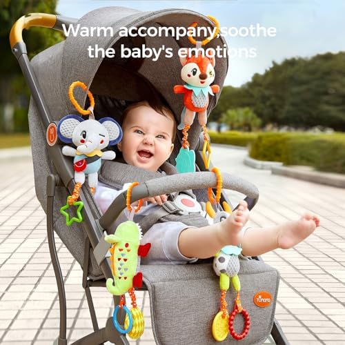 TUMAMA 4 Pack Baby Sensory Plush Toys