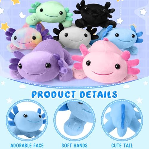 Soft Axolotl Plush Toy Blue 108 Inches