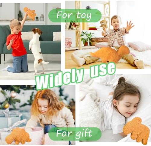 4 Pack Dino Nugget Pillow Set with Plush Toys