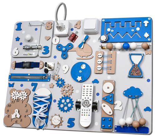 1-2-3 Year Old Toy Busy Board Montessori Learning Kit