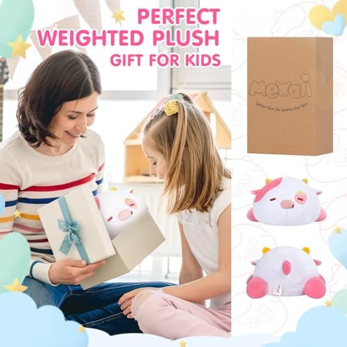 Mewaii Weighted Strawberry Cow Plush 40 Lbs