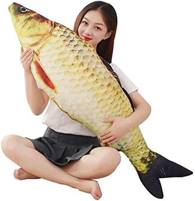 JULAN 3D Giant Fish Plush Pillow 31inch