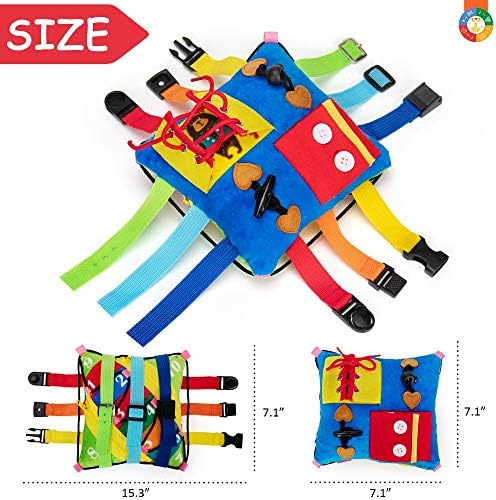 Teytoy Sensory Buckle Pillow for Fine Motor Skills 1