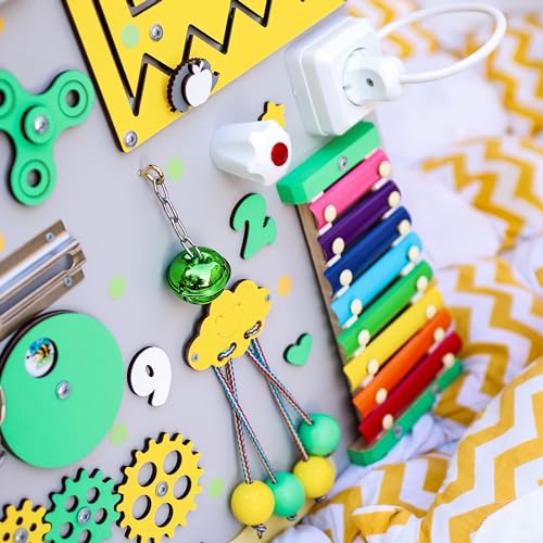 EasyBusy4kids Montessori Busy Board for 1-3 Year Olds