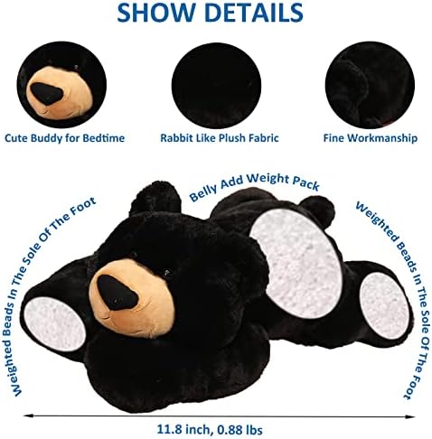 Ronivia Weighted Bear Plush Pillow 118 Inch 1