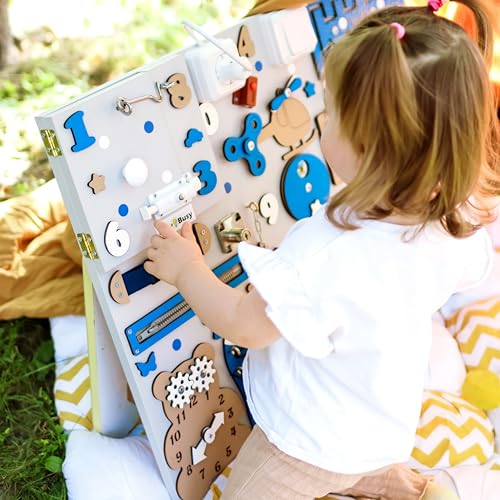1-2-3 Year Old Toy Busy Board Montessori Learning Kit