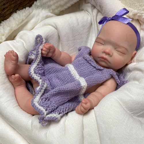 Abenduot 10inch Realistic Baby Doll Girl
