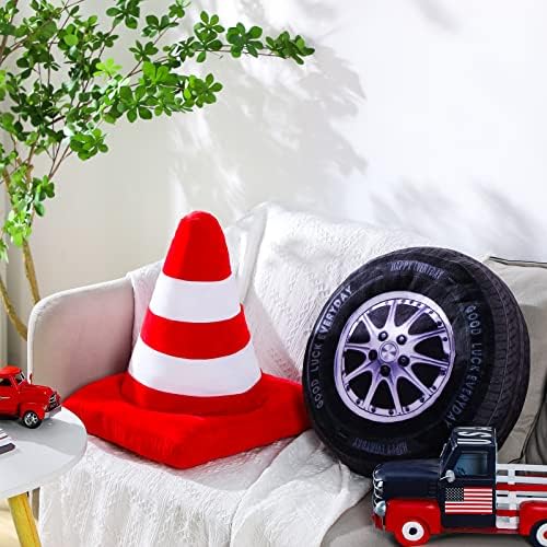 Woanger 2 Pcs Car Room Decor Plush Pillow Set