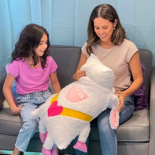 Shamzees Unicorn Plush Pillow Cover for Kids
