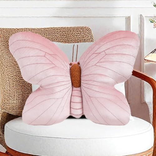Butterfly Shaped Plush Pillow All Pink