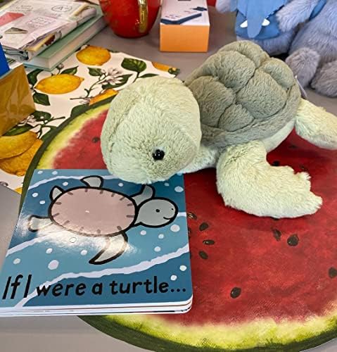 EASELR Weighted Plush Turtle Pillow Toy for Kids and Adults