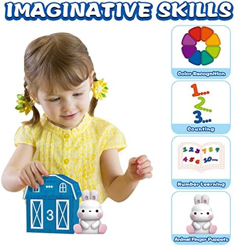 AuroTops Farm Animals Learning Toy Set for 1-3 Year Olds