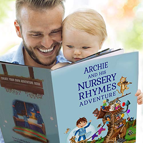 Personalized Nursery Rhymes Book for Babys 1st Birthday