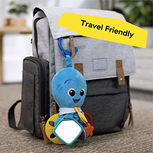 Baby Einstein Activity Arms Octopus BPA Free Stroller Toy Blue