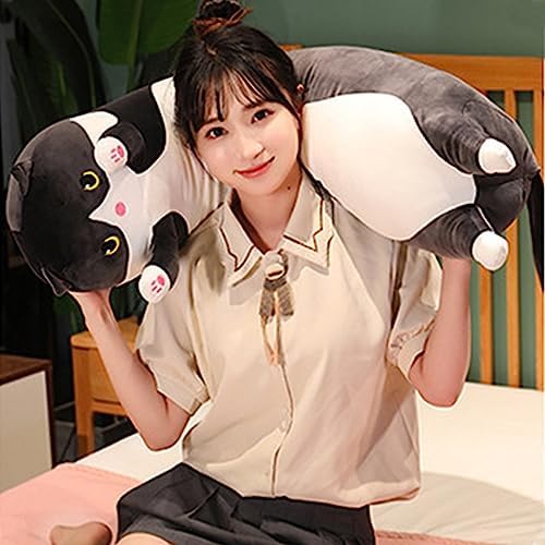 Werdast Black Cat Plush Pillow 18 Inches