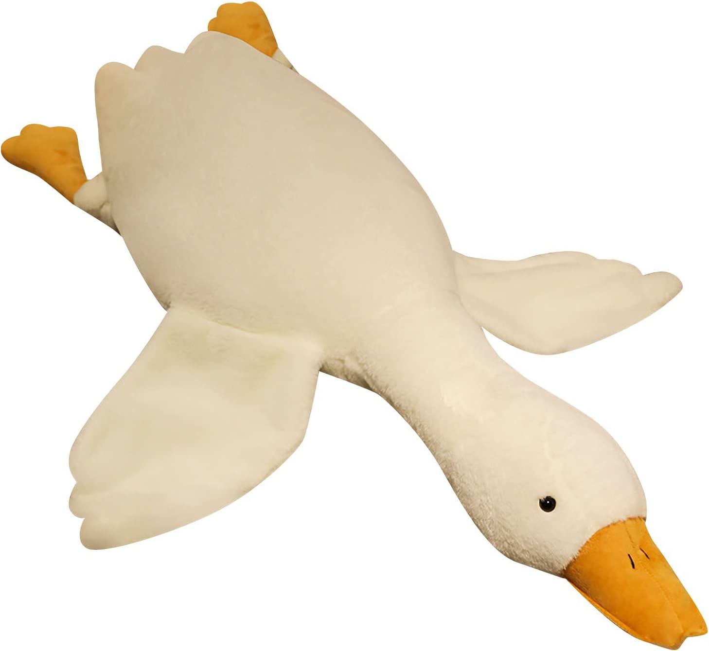 FANGYU Goose Plush Pillow Toy Big White Swan for Everyone