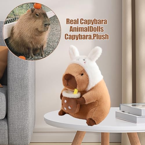 12 Inch Capybara Plush Pillow Kawaii Bunny Stuffed Animal Toy