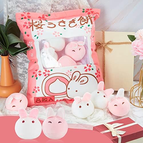 Civaner Kawaii Bunny Plush Pillow Decor