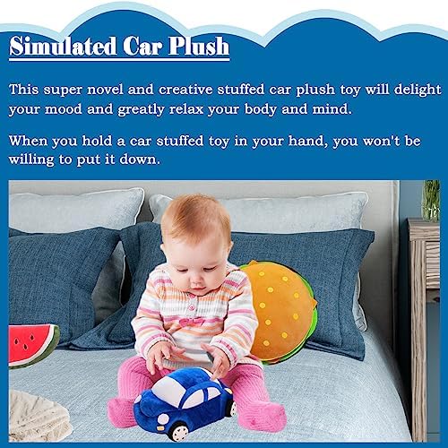 Zhidiloveyou Car Shaped Plush Pillow Toy for Kids