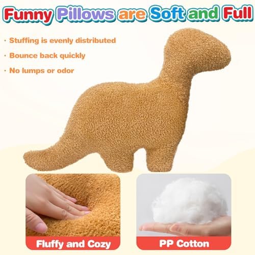 Dino Nugget Pillow Funny Plush Toy for Kids