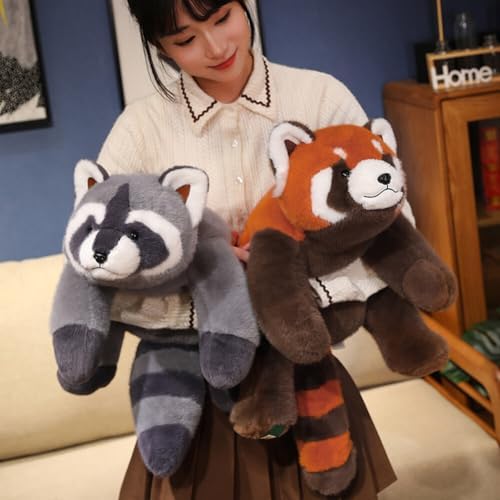 INSTITIZER Red Panda Plush Pillow 118 Inch Weighted Stuffed Animal