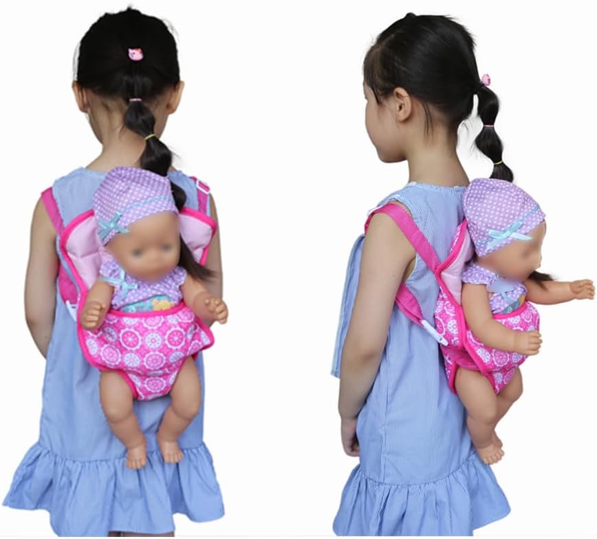 Baby Dolls Carrier Backpack for 18 Inch Dolls Purple