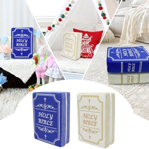 Yelakey Bible Pillow Book Plush with Openable Bible
