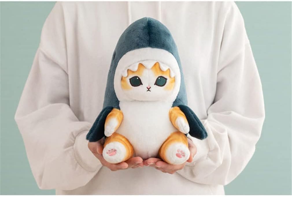Cute Shark Cat Plush Toy 8 Birthday Gift